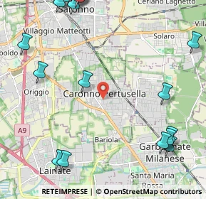 Mappa 21042 Caronno Pertusella VA, Italia (3.2135)
