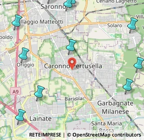 Mappa 21042 Caronno Pertusella VA, Italia (3.29385)
