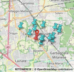 Mappa 21042 Caronno Pertusella VA, Italia (1.31333)