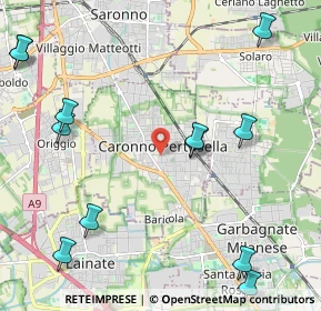 Mappa 21042 Caronno Pertusella VA, Italia (2.90923)