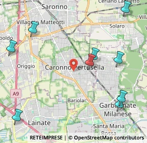 Mappa 21042 Caronno Pertusella VA, Italia (3.03909)