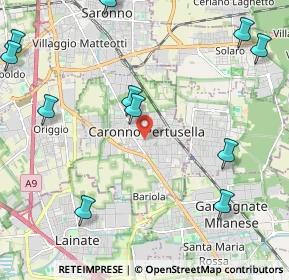 Mappa 21042 Caronno Pertusella VA, Italia (3.02071)