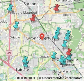 Mappa 21042 Caronno Pertusella VA, Italia (2.51563)