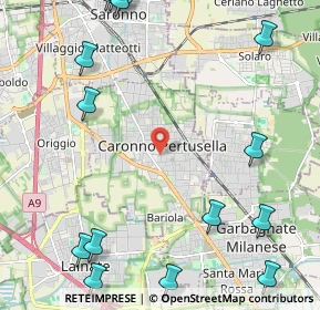 Mappa 21042 Caronno Pertusella VA, Italia (3.25375)
