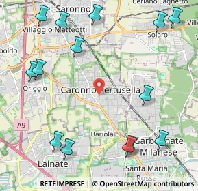 Mappa 21042 Caronno Pertusella VA, Italia (2.81643)
