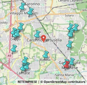 Mappa 21042 Caronno Pertusella VA, Italia (2.601)