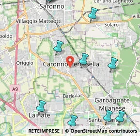 Mappa 21042 Caronno Pertusella VA, Italia (3.00667)