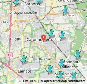 Mappa 21042 Caronno Pertusella VA, Italia (3.00917)