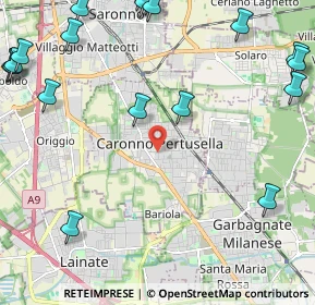 Mappa 21042 Caronno Pertusella VA, Italia (3.23632)