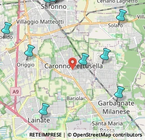 Mappa 21042 Caronno Pertusella VA, Italia (2.97545)