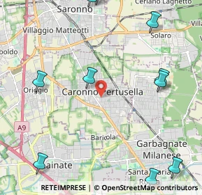 Mappa 21042 Caronno Pertusella VA, Italia (3.05636)