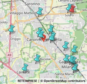 Mappa 21042 Caronno Pertusella VA, Italia (2.34444)