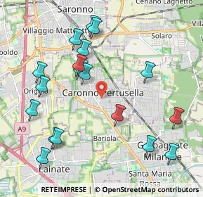 Mappa 21042 Caronno Pertusella VA, Italia (2.26611)