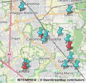 Mappa 21042 Caronno Pertusella VA, Italia (2.48611)