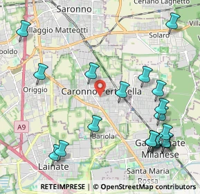Mappa 21042 Caronno Pertusella VA, Italia (2.57158)