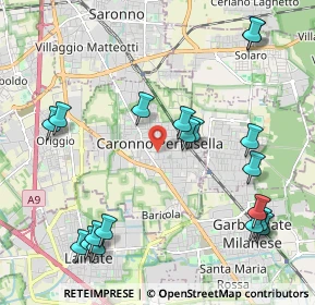 Mappa 21042 Caronno Pertusella VA, Italia (2.49684)