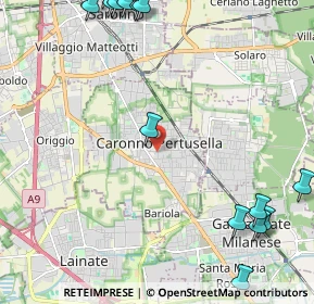 Mappa 21042 Caronno Pertusella VA, Italia (3.367)