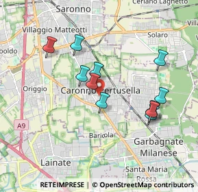 Mappa 21042 Caronno Pertusella VA, Italia (1.66182)