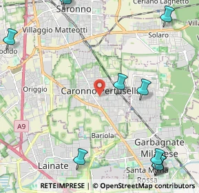 Mappa 21042 Caronno Pertusella VA, Italia (3.33462)