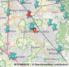 Mappa 21042 Caronno Pertusella VA, Italia (2.92063)