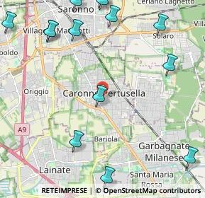 Mappa 21042 Caronno Pertusella VA, Italia (3.02733)