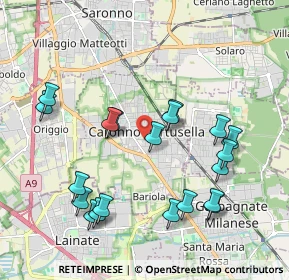 Mappa 21042 Caronno Pertusella VA, Italia (2.089)