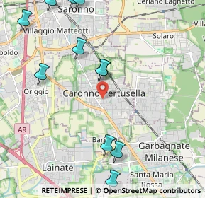Mappa 21042 Caronno Pertusella VA, Italia (2.70917)