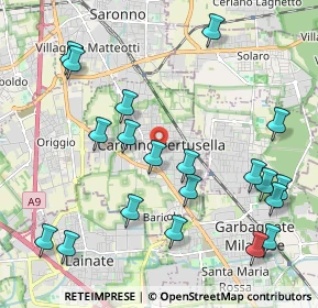 Mappa 21042 Caronno Pertusella VA, Italia (2.408)