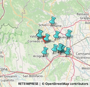 Mappa Via Sobradinho, 36073 Cornedo Vicentino VI, Italia (9.86333)