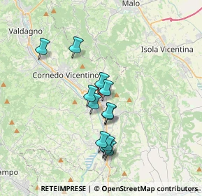 Mappa Via Sobradinho, 36073 Cornedo Vicentino VI, Italia (2.935)
