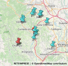 Mappa Via Sobradinho, 36073 Cornedo Vicentino VI, Italia (6.865)