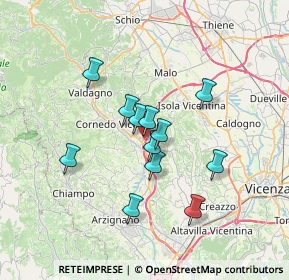 Mappa Via Sobradinho, 36073 Cornedo Vicentino VI, Italia (5.42)