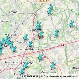 Mappa Via Roma, 20875 Burago di Molgora MB, Italia (5.7715)