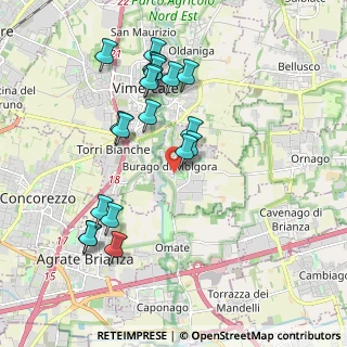 Mappa Via Roma, 20875 Burago di Molgora MB, Italia (1.9495)