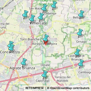 Mappa Via Roma, 20875 Burago di Molgora MB, Italia (2.98571)