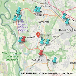 Mappa Via Olona, 21015 Lonate Pozzolo VA, Italia (5.30929)
