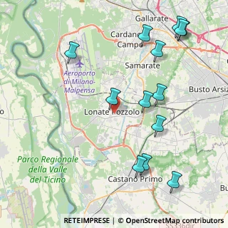 Mappa Via A Volta, 21015 Lonate Pozzolo VA, Italia (4.92308)