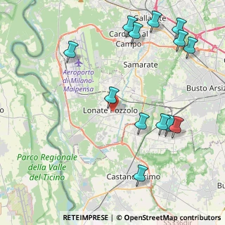 Mappa Via A Volta, 21015 Lonate Pozzolo VA, Italia (5.08923)