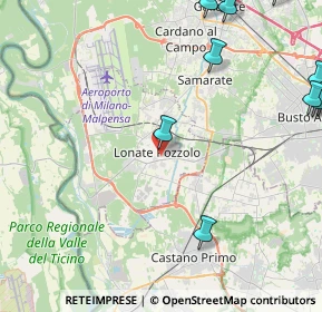 Mappa Via A Volta, 21015 Lonate Pozzolo VA, Italia (7.3335)