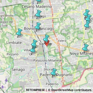 Mappa Via Luigi Galvani, 20814 Varedo MB, Italia (2.76083)