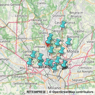 Mappa Via Luigi Galvani, 20814 Varedo MB, Italia (6.74944)