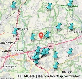 Mappa Cascina Foppani, 20876 Ornago MB, Italia (4.58056)