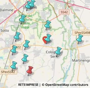 Mappa Via Monte Gleno, 24059 Urgnano BG, Italia (4.79923)