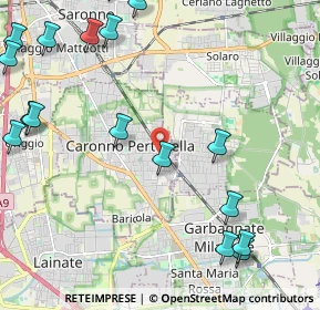 Mappa Vicolo Pietro Micca, 21042 Caronno Pertusella VA, Italia (3.07158)
