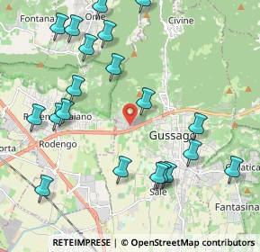 Mappa Via Ronco, 25064 Gussago BS, Italia (2.397)