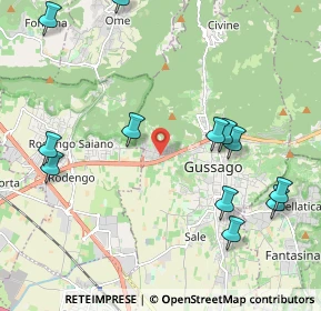 Mappa Via Ronco, 25064 Gussago BS, Italia (2.57923)