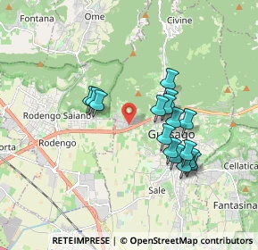 Mappa Via Ronco, 25064 Gussago BS, Italia (1.52875)