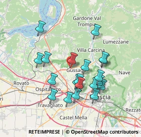 Mappa Via Ronco, 25064 Gussago BS, Italia (6.681)
