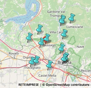 Mappa Via Ronco, 25064 Gussago BS, Italia (6.99533)