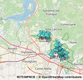 Mappa Via Ronco, 25064 Gussago BS, Italia (6.45385)